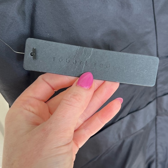 Robert Rodriguez Silk Taffeta Rosette Floral Y2K LBD Dress - Picture 5 of 10